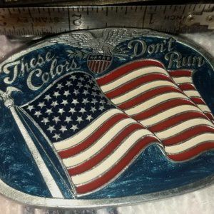 American Flag Belt Buckle These Colors Don’t Run